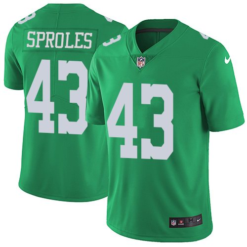Nike Men & Women & Youth Eagles 43 Darren Sproles Green Color Rush Limited Jersey,We sell and wholesale Nike Men & Women & Youth Eagles 43 Darren Sproles Green Color Rush Limited Jersey on line form chian!